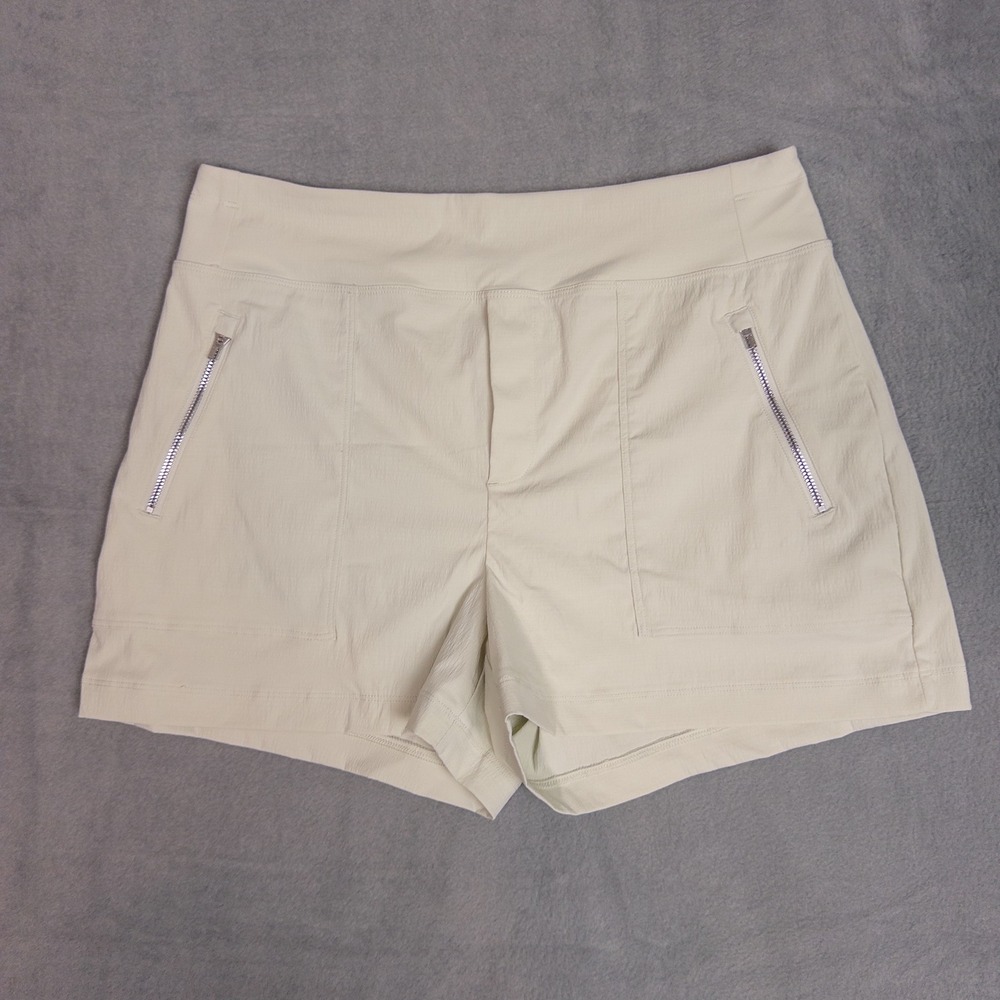 Athleta Trekkie North Shorts Womens 10 Beige Hiking Trail Active